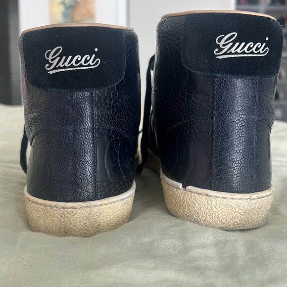 Gucci Ostrich Claw Hi Top Sneakers - Picture 6 of 8